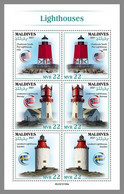 MALDIVES 2021 MNH Lighthouses Leuchttürme Phares M/S - OFFICIAL ISSUE - DHQ2149 - Fari
