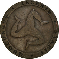 Monnaie, Isle Of Man, 1/2 Penny, 1831, TTB, Cuivre, KM:Tn21.1 - Île De  Man