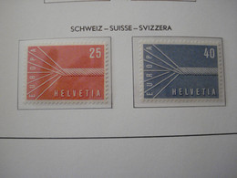 Suisse - Europa 1957 - Y.T. 595/596 - Neufs ** Mint MNH - 1957