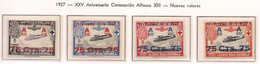 ESPAÑA 1927 - XXV ANIVERSARIO CORONACION ALFONSO XIII - EDIFIL 388/391** LUJO - LUXE - Nuevos