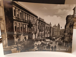 Cartolina Caltanissetta Corso Umberto I Animata Anni 60 - Caltanissetta