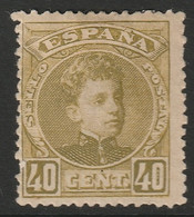 Spain 1901 Sc 281 Espagne Ed 250 Yt 220 MH* Disturbed Gum - Nuevos