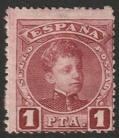 Spain 1901 Sc 284 Espagne Ed 253 Yt 223 MH* Disturbed Gum - Nuevos