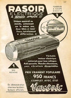 Publicité Papier RASOIR VACTRIC Février 1952 P1044202 - Advertising