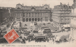 979 - PARIS 8 - La Gare Saint Lazare Et La Cour De Rome - Arrondissement: 08