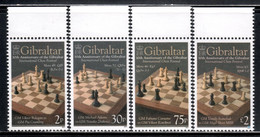 Gibraltar 2012 Mi# 1457-1460 ** MNH - 10th Anniv. Of The Gibraltar International Chess Festival - Gibraltar