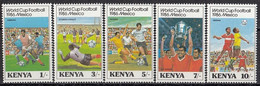 KENYA 360-364,unused,football - Kenya (1963-...)