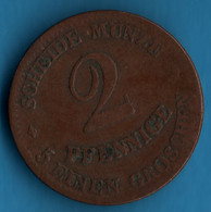 SACHSEN Coburg Und Gotha 2 Pfennige 1856 F KM# 104  Ernest II Saxe Coburg And Gotha - Piccole Monete & Altre Suddivisioni