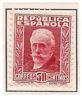 ESPAÑA 1931-1932 - PERSONAJES - NUMERO DE CONTROL AL DORSO - EDIFIL Nº 659** MNH - Nuevos