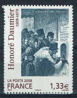 France, Honoré Daumier, "Un Guichet De Théâtre", 2008 **, Superbe,  timbre Autoadhésif Rare - Luchtpost