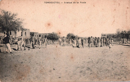CPA AK Tombouctou Timbuktu Avenue De Poste Mali Colonie Soudan Francais Afrique Occidentale Francaise AOF Africa Afrika - Mali