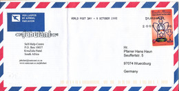 South Africa Air Mail Cover Sent To Germany 2005 (the Cover Is Bended) - Covers & Documents