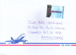 GUINEE : COMMERCIAL COVER : SENT TO ENGLAND BY : YEAR 1999 : USE OF 40TH ANNIV. CHINA GUINE DIPLOMATIC RELATION STAMP - Guinée (1958-...)