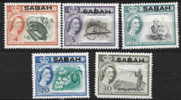 Malaysia  Sabah  1964  Various Values  Mounted Mint - Sabah