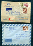 Hungary 1961 2 Covers To USA 11943 - Cartas & Documentos