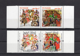 Tunisia/Tunisie 2021 - Stambali And Gnaoua Music - Joint Issue Tunisia/Morocco - Stamps + Flyer -  MNH** - Superb*** - Tunesië (1956-...)