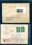 Hungary 1963 2 Covers To USA 11947 - Briefe U. Dokumente