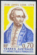 F.S.A.T.(1976) Captain Cook. Imperforate. Bicentenary Of Cook's Voyage Past Kerguelen Island. Scott No 66, Yvert No 63. - Sin Dentar, Pruebas De Impresión Y Variedades