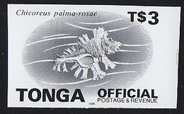 TONGA(1996) Chicoreus Palma-rosae. Monochrome Proof On Card. Scott No O85. - Tonga (1970-...)