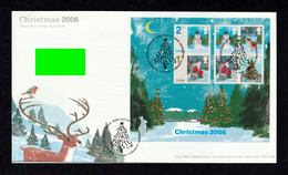 GREAT BRITAIN 2006 Christmas: Miniature Sheet First Day Cover CANCELLED - 2001-2010 Decimal Issues