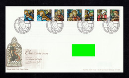 GREAT BRITAIN 2009 Christmas / Stained Glass Windows: First Day Cover CANCELLED - 2001-10 Ediciones Decimales