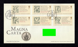 GREAT BRITAIN 2015 800th Anniversary Of Magna Carta: First Day Cover CANCELLED - 2011-2020 Dezimalausgaben