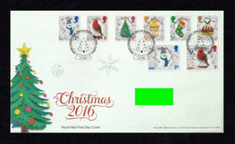 GREAT BRITAIN 2016 Christmas Cut-Outs: First Day Cover CANCELLED - 2011-2020 Em. Décimales