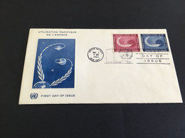 (4 C 36) United Nations FDC - 1 Cover - Uitisation De L'Espace - 1962 - Storia Postale