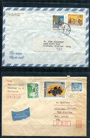 Hungary 1985 2 Covers To USA 11961 - Lettres & Documents