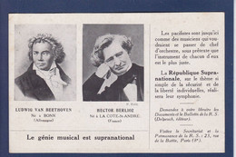 CPA Beethoven Non Circulé Berlioz Politique Voir Texte - Singers & Musicians