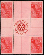 CUBA CUADRO Mint ROTARY CONVENCIÓN LA HABANA 1940 - Valorizadas En Catálogo Sólo Las 4 Estampillas € 15,00 - Unused Stamps
