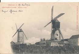 Chalonnes Sur Loire (49 Maine Et Loire) Les Moulins A Vent - Carte Précurseur Circulée 1904 édit. Lemoine - Chalonnes Sur Loire