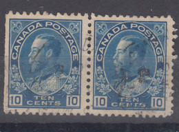 Canada 1922 Mi#112 Used Pair - Used Stamps