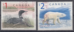 Canada 1998 Duck And Bear Mi#1725-1726 Used - Gebraucht