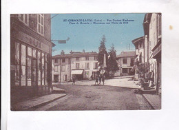 CPA  DPT 42 ST GERMAIN LAVAL, RUE DENFERT ROCHEREAU, PLACE DE RAVARIN, MOUMENT AUX MORTS - Saint Germain Laval