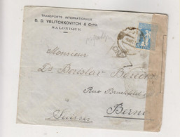 GREECE WW I SALONIQUE Censored Cover To Switzerland - Brieven En Documenten