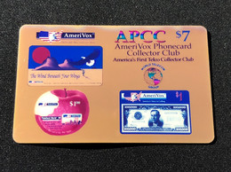 USA UNITED STATES America AmeriVox Prepaid Telecard Phonecard, APCC Collector Club Gold Collage, Set Of 1 Mint Card - Amerivox