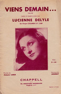 Viens Demain >02/12) Partition Musicale Ancienne > "Lucienne Delyle" > - Canto (solo)