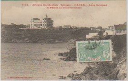 Afrique Occidentale Française SENEGAL DAKAR. Anse Bernard & Palais Du Gouvernement  +TP 5cts R.F. Vert  A.O.F. Sénégal - Sénégal