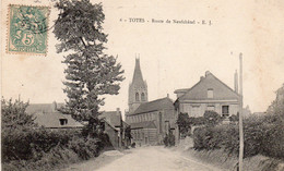 Cpa De Tôtes - Route De Neufchâtel - - Totes