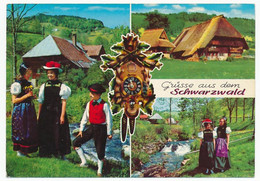 CPSM 10,5 X 15 Allemagne (162) Bade-Wurtemberg GUTACH Schwarzwald Tracht  Costume Folklorique Forêt Noire - Gutach (Schwarzwaldbahn)