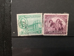 FRANCOBOLLI STAMPS NUOVA ZELANDA NEW ZEALAND 1946 USED SERIE PACE PEACE ROYAL FAMILY PARLIAMENT HOUSE OBLITERE' - Used Stamps