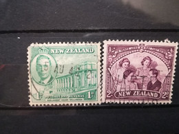 FRANCOBOLLI STAMPS NUOVA ZELANDA NEW ZEALAND 1946 USED SERIE PACE PEACE ROYAL FAMILY PARLIAMENT HOUSE OBLITERE' - Gebraucht
