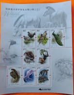 China 2021 Protect Endangered Animals S/S MNH - Neufs