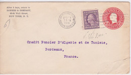 USA  - ENTIER POSTAL + TIMBRE - US.POSTAGE  2 CENTS - CACHET FLAMME NEW YORK 1918 - 1901-20