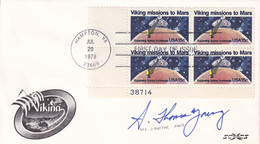 USA 1978 Space Cover Viking Missions To Mars HAMPTON - Storia Postale