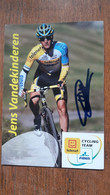 Jens Vandekinderen Telenet Fidea Signée - Cycling
