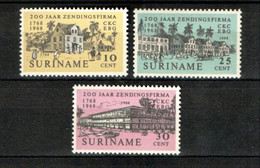 SURINAME, 1968,  MNH Stamp(s , Missionaries   NVPH Nr. 499-501,  Scannr. 7715 - Surinam ... - 1975