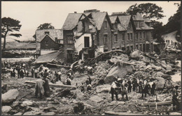 The Lynmouth Flood, Devon, 17th August 1952 - Harvey Barton RP Postcard - Lynmouth & Lynton
