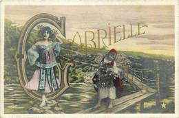 GABRIELLE * Gabrielle * Prénom Name * Cpa Carte Photo * Art Nouveau Jugenstil - Firstnames